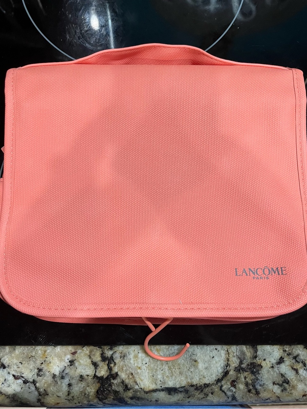 Lancome Coral Pink Travel Cosmetic Pouch